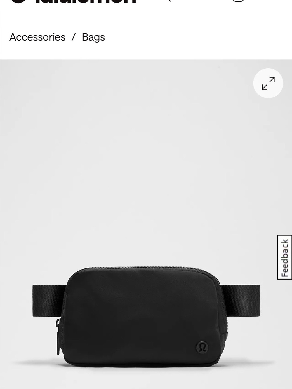lululemon athletica Black Everywhere Belt Bag